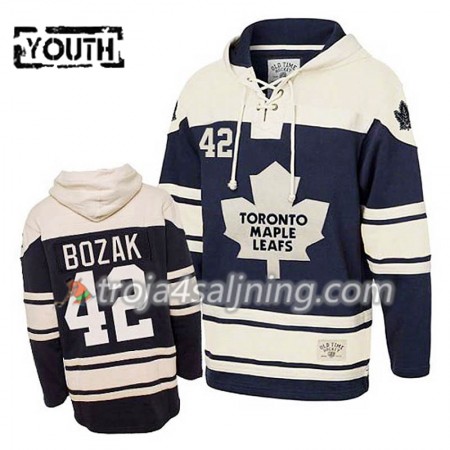 Toronto Maple Leafs Tyler Bozak 42 Blå Sawyer Hooded Sweatshirt - Barn